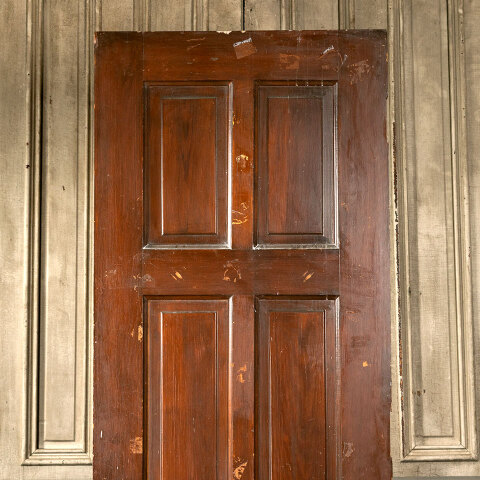 #43180 30x83 Salvaged Antique 4 Panel Interior Door image 5