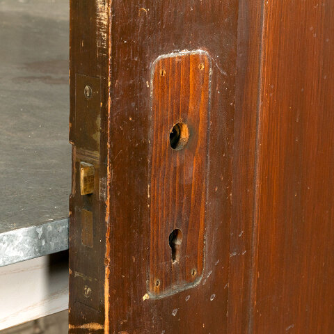 #43180 30x83 Salvaged Antique 4 Panel Interior Door image 7