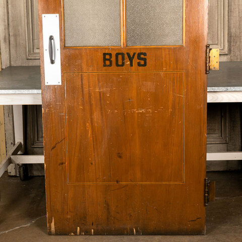 #43185 Vintage BOYS School Restroom Door image 3