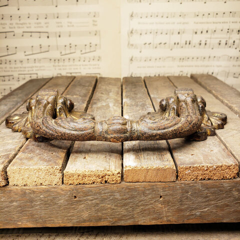 #43353 Large Antique Cast Iron Handle Pull image 5