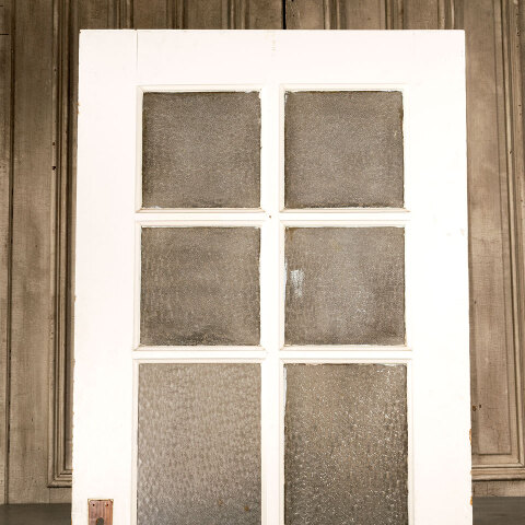 #43511 36x82 Antique 6 Lite Door w/ Privacy Glass image 5