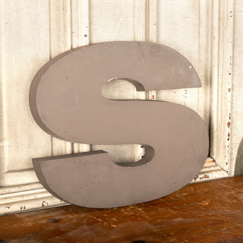 #43629 Salvaged Vintage Metal Building Sign Letter image 4