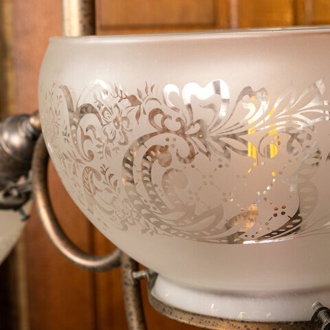 #43668 Combination Gas & Electric Chandelier image 6