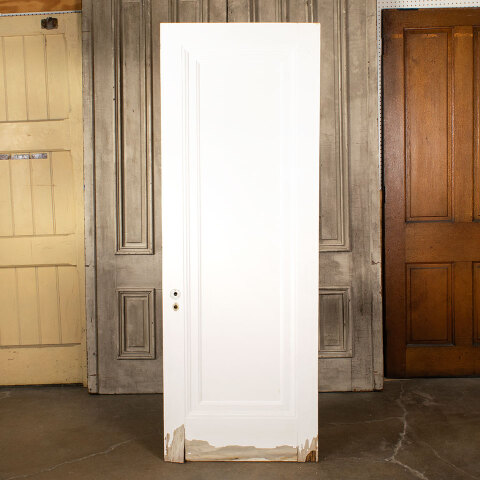 #43697 30x83 Salvaged Antique 1 Panel Interior Door image 5