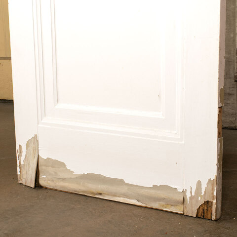 #43697 30x83 Salvaged Antique 1 Panel Interior Door image 8