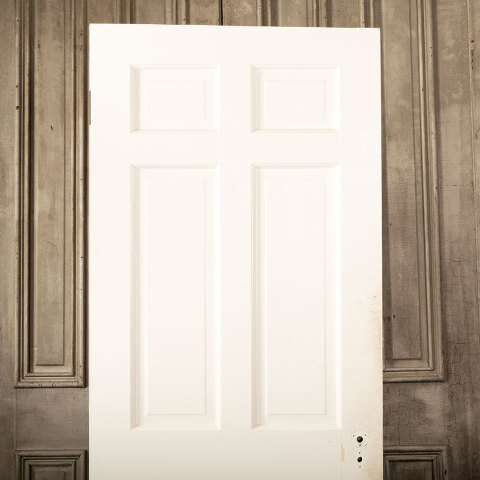 #43746 30x77 Salvaged Antique 6 Panel Interior Door image 2