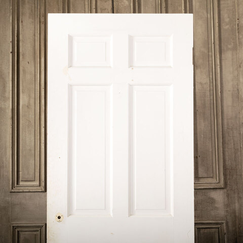 #43747 30x77 Salvaged Antique 6 Panel Interior Door image 5