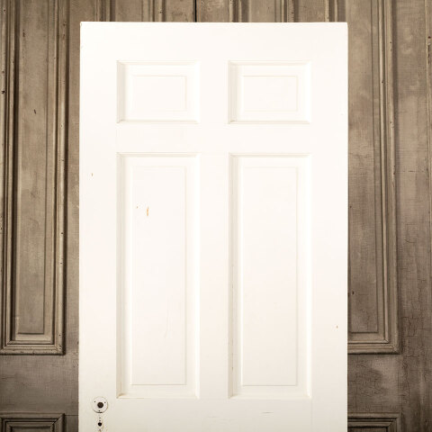 #43748 30x77 Salvaged Antique 6 Panel Interior Door image 6