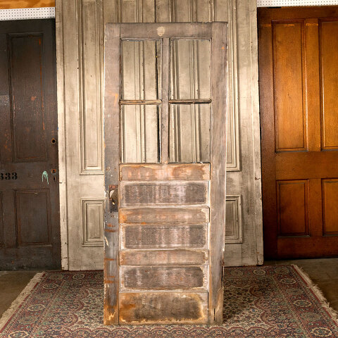 #43751 32x80 Salvaged 4 Lite 3 Panel Entry Door image 4