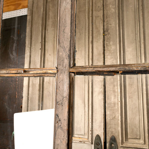 #43751 32x80 Salvaged 4 Lite 3 Panel Entry Door image 8