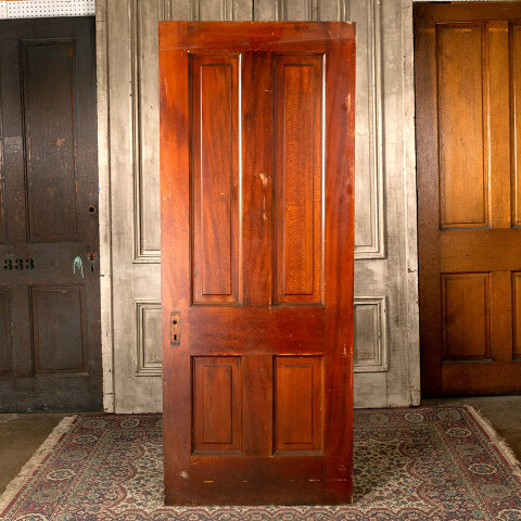 #43755 32x80 Salvaged 4 Panel Wood Interior Door image 5