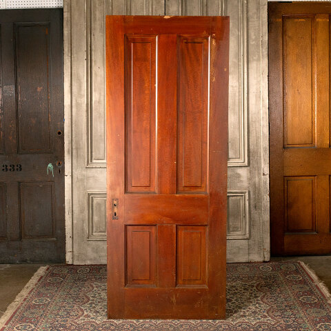 #43756 32x80 Salvaged 4 Panel Wood Interior Door image 4