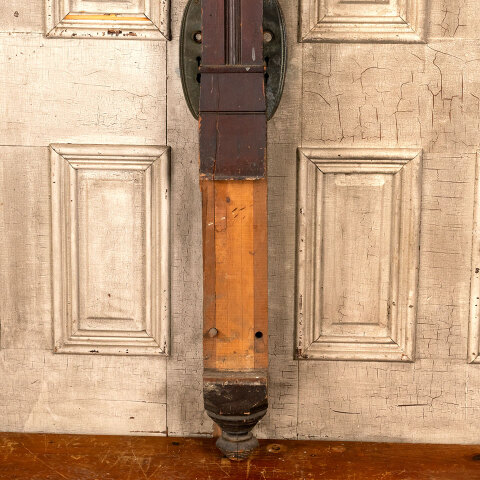 #43794 Salvaged Antique Wood Staircase Newel Post image 3