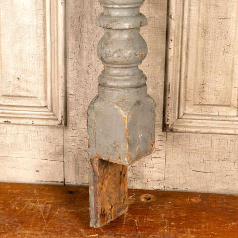 #43795 Salvaged Antique Wood Staircase Newel Post image 6