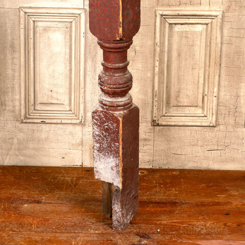#43799 Salvaged Antique Wood Staircase Newel Post image 4