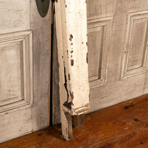 #43802 Salvaged Antique Wood Staircase Newel Post image 3