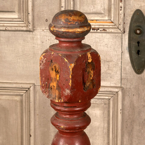 #43817 Salvaged Antique Wood Staircase Newel Post image 5