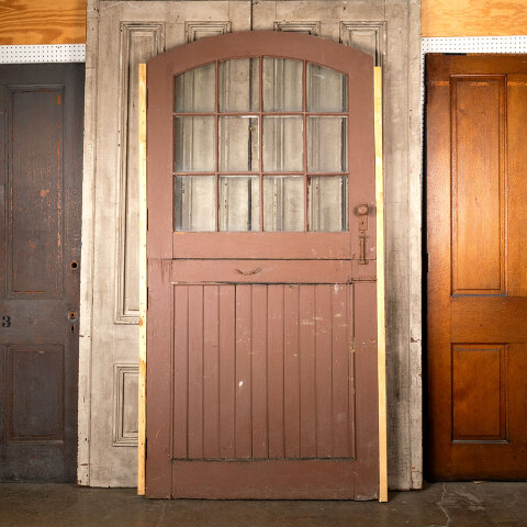 #43840 47x97 Arched Top 12 Lite Wood Dutch Door image 5