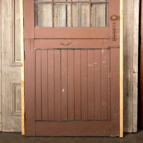 #43840 47x97 Arched Top 12 Lite Wood Dutch Door image 7