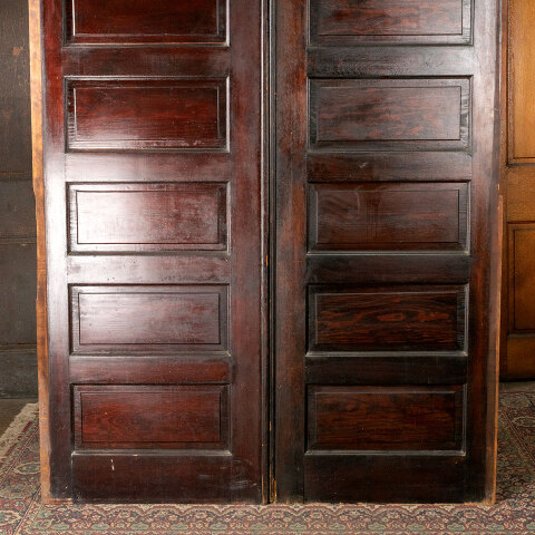 #43861 62x89 Salvaged Antique 6 Panel Pocket Doors image 7