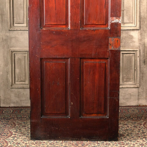 #43906 32x93 Salvaged Antique 4 Panel Interior Door image 6