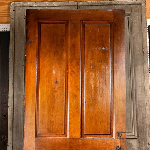 #43907 40x93 Salvaged Antique 4 Panel Interior Door image 6