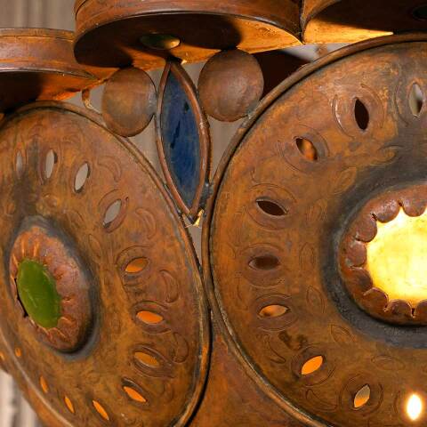 #43926 Moroccan Style Hanging Swag Light Fixture image 6