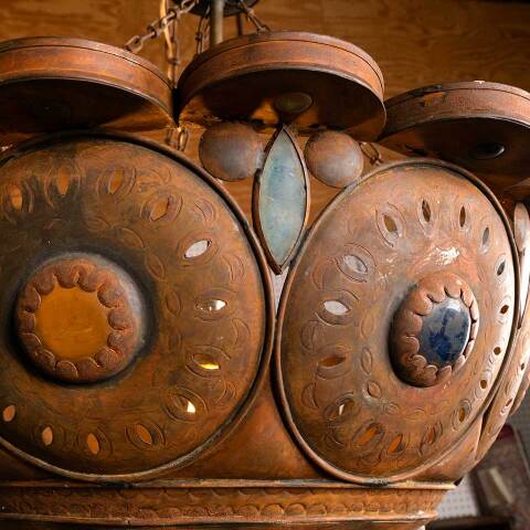 #43926 Moroccan Style Hanging Swag Light Fixture image 4