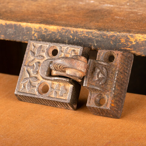 #43954 Antique Cast Iron Window Sash Lock image 6