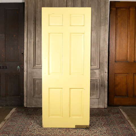 #43979 32x80 Salvaged Antique 6 Panel Swing Door image 4