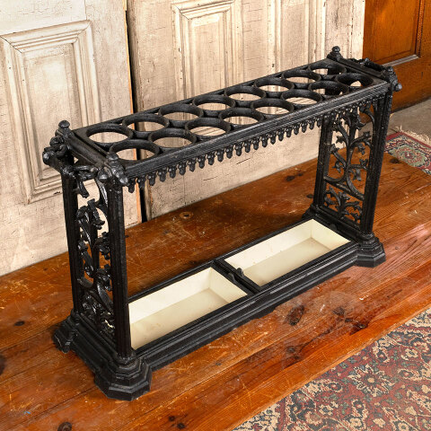 #44026 Large Victorian Gothic Umbrella Stand image 2