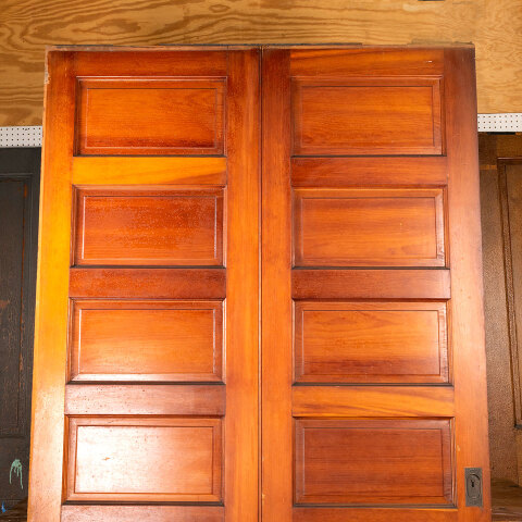 #44061 56x96 Salvaged Antique 12 Panel Pocket Door image 2