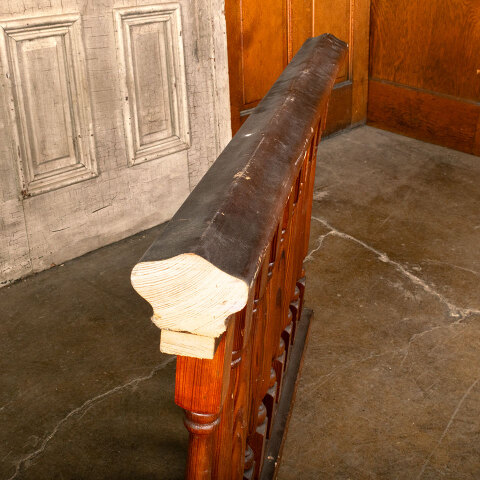 #44145 Salvaged Antique Pine Staircase Balustrade image 3