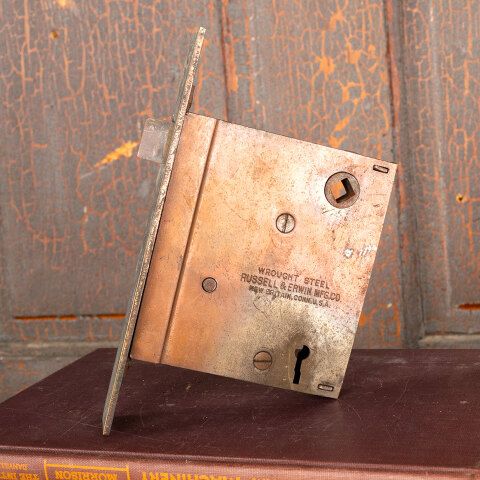 #44192 Antique Russell Erwin Door Mortise Lock Set image 4