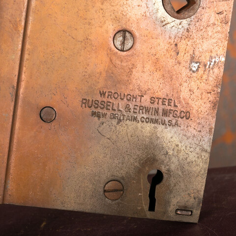 #44192 Antique Russell Erwin Door Mortise Lock Set image 5