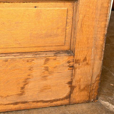 #44225 64x90 Antique Oak 6 Panel Pocket Doors image 8