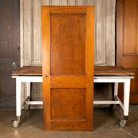 #44253 30x73 Antique Oak 2 Panel Interior Door image 4