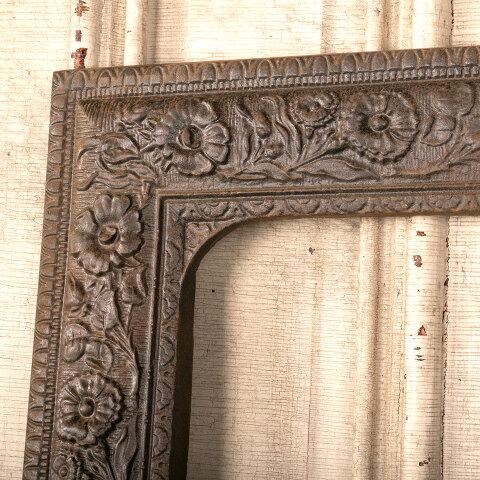 #44261 Salvaged Antique Cast Iron Fireplace Surround image 2