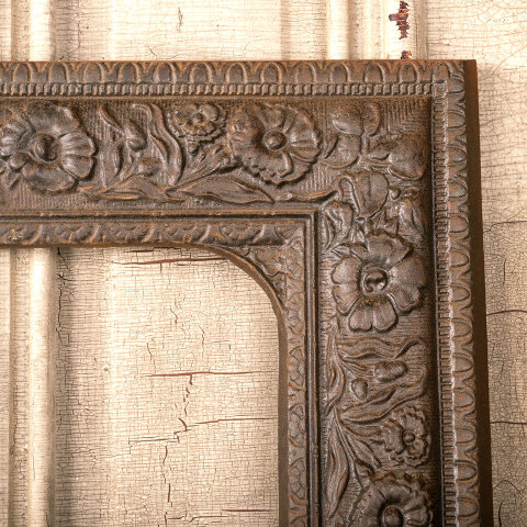 #44261 Salvaged Antique Cast Iron Fireplace Surround image 6