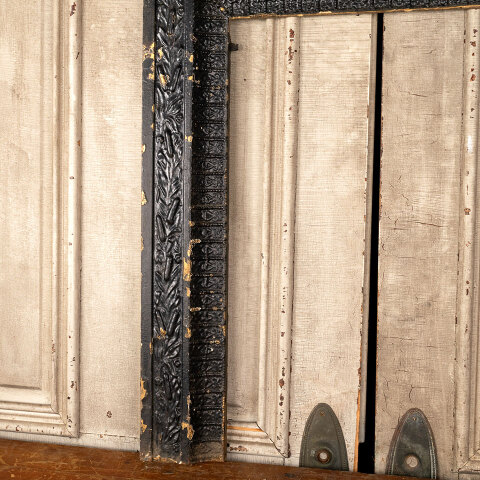 #44268 Salvaged Antique Cast Iron Fireplace Surround image 3