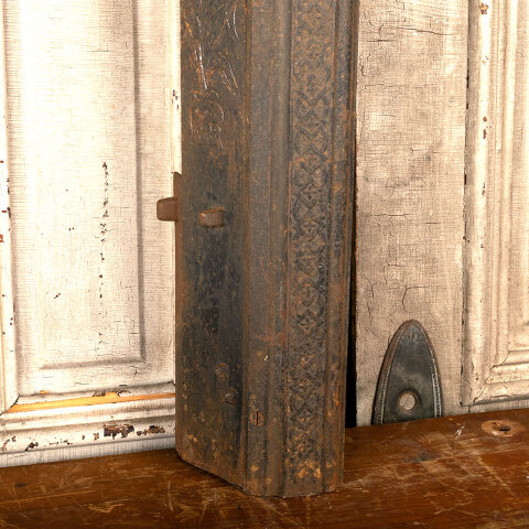 #44274 Salvaged Antique Cast Iron Fireplace Surround image 6