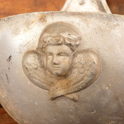 #44282 Antique Cast Metal Holy Water Font / Stoup image 4