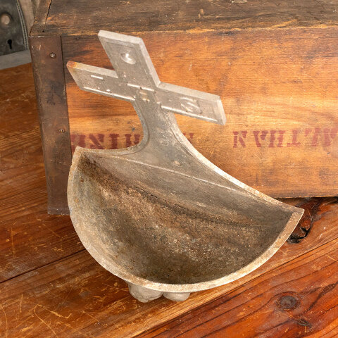 #44282 Antique Cast Metal Holy Water Font / Stoup image 5