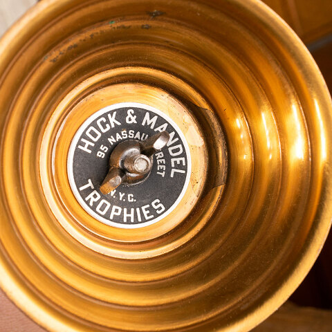 #44339 Antique Brass GIRLS SINGLES 1947 Trophy image 6