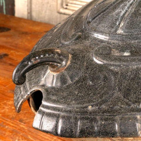 #44371 Cast Iron Porcelain Enameled Coal Hod Scuttle image 7