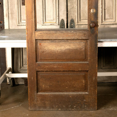 #44458 32x96 Salvaged Antique Half-Lite Entry Door image 6