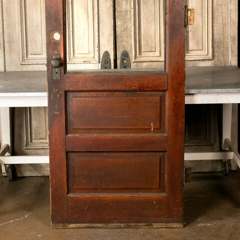 #44458 32x96 Salvaged Antique Half-Lite Entry Door image 3