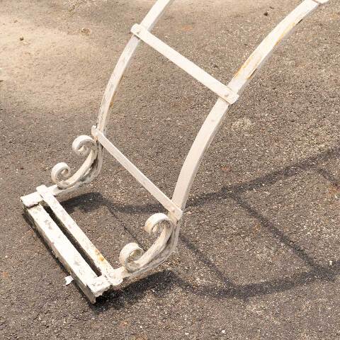 #44701 Vintage Wrought Iron Garden Trellis Top image 2