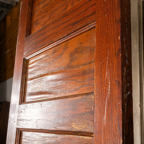 #44708 30x89 Antique Oak 6 Panel Interior Door image 8