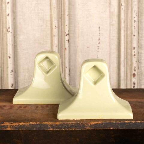 #44779 Salvaged Vintage Porcelain Towel Bar Holders image 4